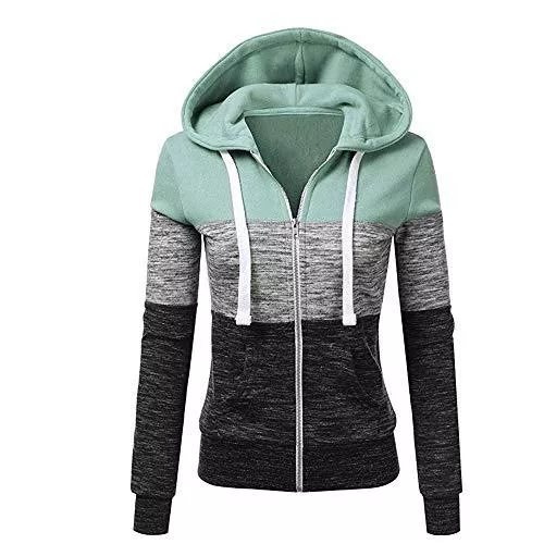 Newbestyle Kapuzenpullover Newbestyle Jacke Damen Sweatjacke Hoodie Sweatshirtjacke Pullover Oberteile Kapuzenpullover