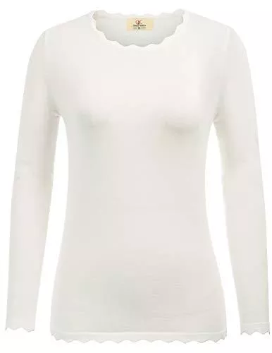 GRACE KARIN Pullover & Strickmode GRACE KARIN Damen Pullover mit langen Ärmeln, hochdehnbar, Pullover