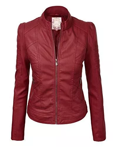 Come Together California Jacken & Westen Come Together California CTC Damen Bikerjacke aus veganem Leder