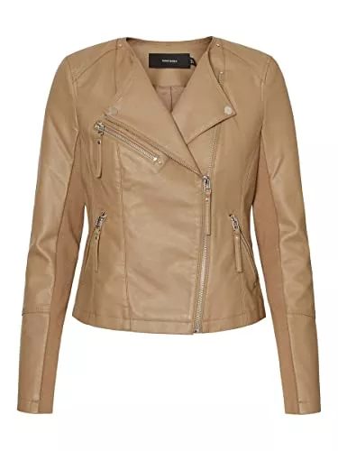 VERO MODA Jacken VERO MODA Damen Kunstlederjacke Ria Fav Biker-Style