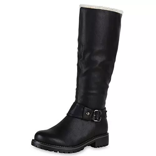 SCARPE VITA Stiefel SCARPE VITA Damen Bikerstiefel Warm Gefüttert