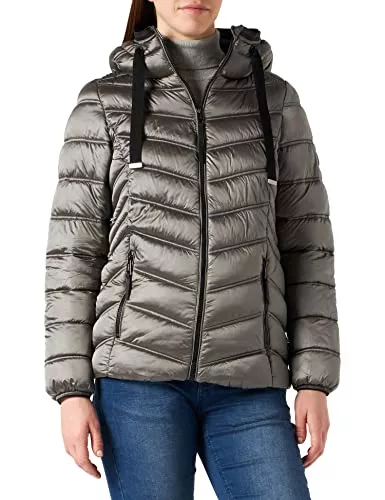 Street One Jacken Street One - Kapuzenjacke in Stepp Optik in Deep Silver