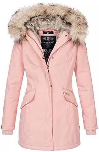 Navahoo Mäntel Navahoo Damen Winter Jacke Parka Mantel Winterjacke warm Kunstfell Premium B669