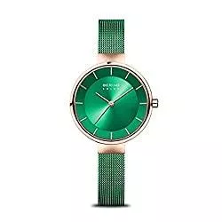 BERING Uhren BERING Damen Analog Solar Collection Armbanduhr mit Edelstahl Armband und Saphirglas 14631-Charity