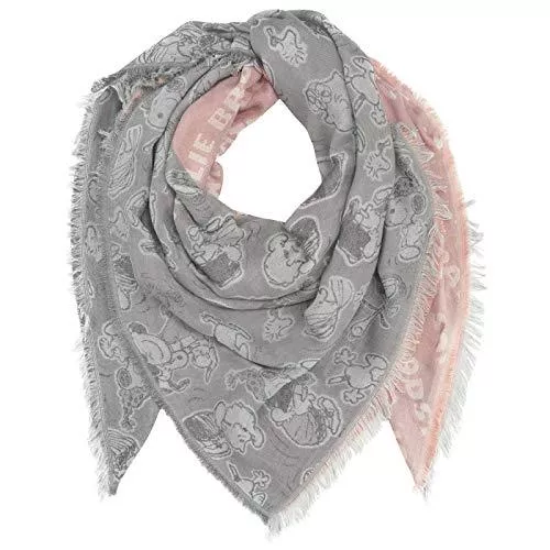 CODELLO Schals & Tücher CODELLO Damen Tuch Halstuch | Schultertuch | XXL | PEANUTS Edition aus 100% Viskose | 140x140cm | schwarz