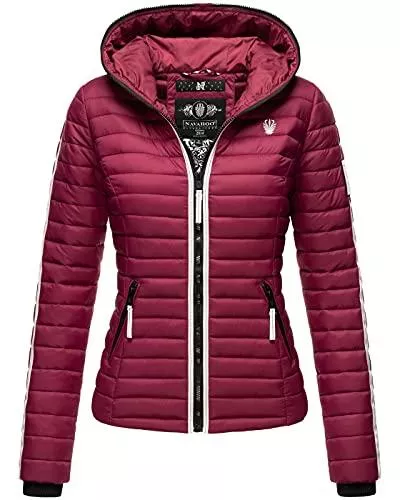 Navahoo Jacken Navahoo Damen Jacke Steppjacke Übergangsjacke gesteppt Herbst Kapuze B811