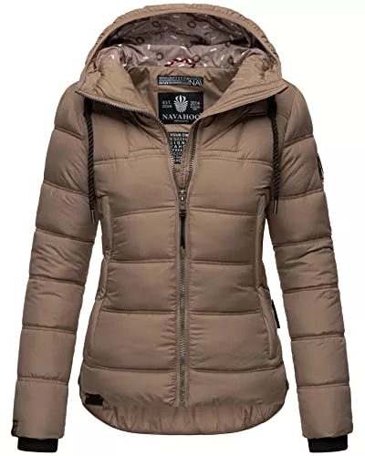 Navahoo Jacken Navahoo Damen Winterjacke Steppjacke mit Kapuze warm gefüttert B878
