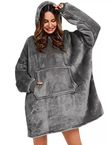 YEPLINS Kapuzenpullover YEPLINS Pullover Sweatshirt Mit Kapuze Robe Decke Hoodie Decke Sweatshirt Flanell Hoodies