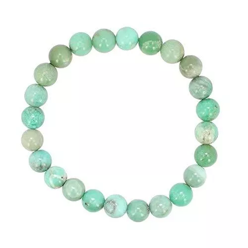 JEWEL BEADS Schmuck JEWEL BEADS Beautiful Jewelry Stretch-Armband mit echten Chrysopras-Edelsteinen in AAA-Qualität, 8 mm Perlen, 17,8 cm Länge, Code: UKA-11495