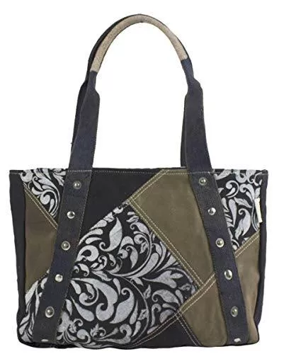 Sunsa Taschen & Rucksäcke Sunsa Handtasche Damen Canvas Tasche Tote Bag große Shopper Schultertasche Big Bag Sporttasche Aktentasche Bags for Women Ladies Handbags lässig Vintage praktische Geschenke Handtaschen Sale
