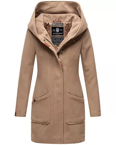 MARIKOO Mäntel MARIKOO Damen Mantel Trenchcoat Wintermantel Übergangs Jacke Parka Lang B819