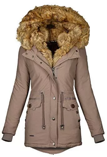 Navahoo Jacken Navahoo 2in1 Damen Winter Jacke Parka Mantel Winterjacke warm Fell B365