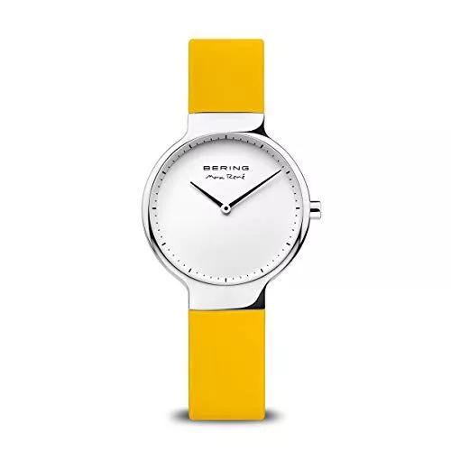 BERING Uhren BERING Damen Analog Quarz Max René Collection Armbanduhr mit Silikon Armband und Saphirglas 15531-600