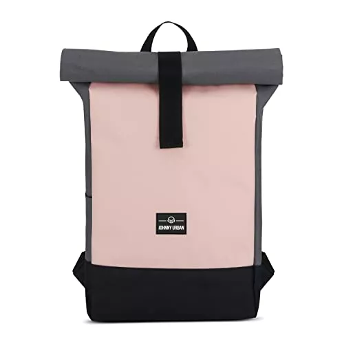 Johnny Urban Taschen & Rucksäcke Johnny Urban Rolltop Rucksack Damen &amp; Herren RYAN Roll Top Backpack aus Recycelten PET-Flaschen - Lässige Rucksäcke für Freizeit, Uni &amp; Schule, Wasserabweisend, Flexibel &amp; mit Laptop Fach