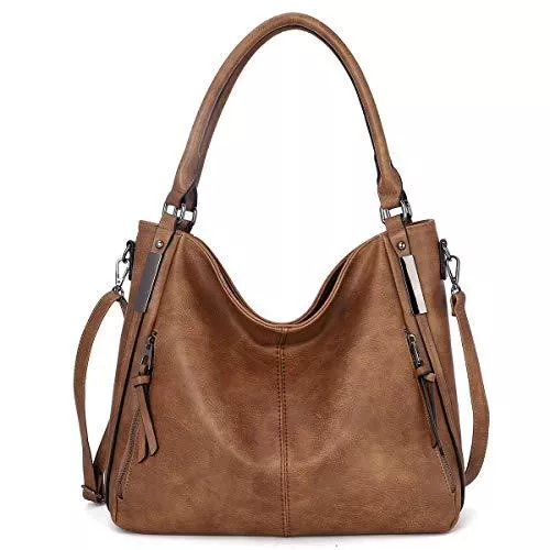 KL928 Taschen & Rucksäcke KL928 tasche damen Handtasche gross Umhängetasche Schultertasche Damenhandtasche PU Leder elegante Tasche damen Henkeltaschen für frauen (braun)