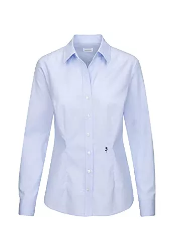 Seidensticker Langarmblusen Seidensticker Damen Hemdbluse Langarm Slim Fit Gemustert Bügelfrei Bluse