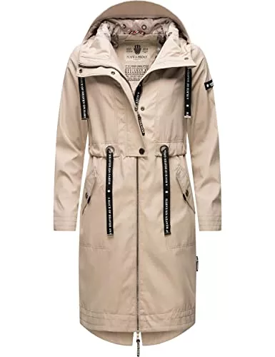 Navahoo Mäntel Navahoo Damen Parka leicht Übergangs-Jacke mit Kapuze Josinaa XS-3XL