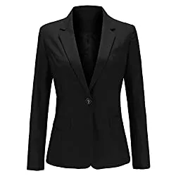 YYNUDA Blazer YYNUDA Damen Elegant Blazer Slim Fit Kurzblazer Sommer Leicht Anzugjacke Unifarben Büro Jacke Top für Business Freizeit