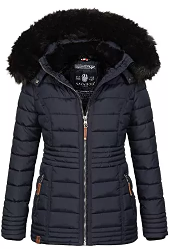 Navahoo Jacken Navahoo warme Damen Winter Jacke Steppjacke mit Teddyfell B900