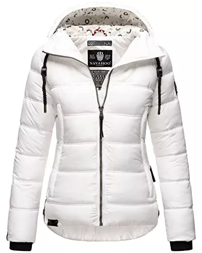 Navahoo Jacken Navahoo Damen Winterjacke Steppjacke mit Kapuze warm gefüttert B878