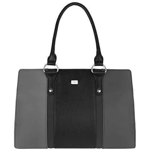 David Jones Taschen & Rucksäcke David Jones - Damen Große Tote Handtasche - Frauen Top Griff PU Leder Henkeltasche - Shopper Multicolor Tragetasche - Arbeit Schule Tasche Aktentasche Lange Henkel Arbeitstasche Elegant - Grau