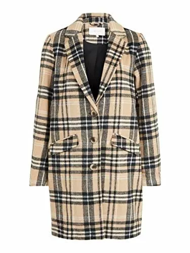 Vila Mäntel Vila Female Mantel Gerade Geschnittener einreihiger