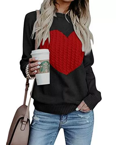 ZANZEA Pullover & Strickmode ZANZEA Pullover Damen Strickpullover Langarm Rundhals Stricken Sweater Winter Hoodie