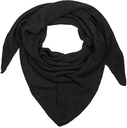 styleBREAKER Schals & Tücher styleBREAKER Damen XXL Strick Dreieck Schal mit Reiskorn Strickmuster in Unifarben, Schal, Leichtes Tuch 01020042