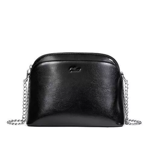 CLUCI Taschen & Rucksäcke CLUCI Handy Umhängetaschen Damen Klein Schultertasche Leder Kette Crossbody Clutch mit Verstellbar Abnehmbar Schultergurt Geldbörse Damen Schwarz