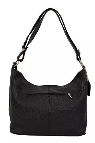 Ambra Moda Taschen & Rucksäcke AMBRA Moda Damen Leder Handtasche Schultertasche Umhängetasche Hobo bag GL005
