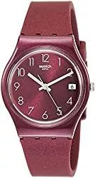 Swatch Uhren Swatch Damen Analog Quarz Uhr mit Silikon Armband GR405