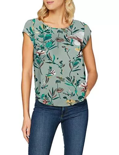 ONLY Kurzarmblusen ONLY Damen Onlvic Ss AOP Noos WVN Top