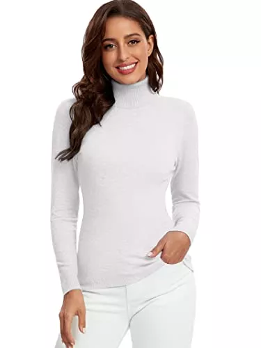Avancel Pullover & Strickmode Avancel Damen Rollkragenpullover Basic Pullover Winter Dünn Strickpullover Elegant Langarmshirt