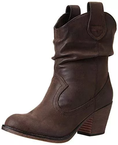 Rocket Dog Stiefel Rocket Dog Damen Sheriff Vintage Worn Pu Westernstiefel