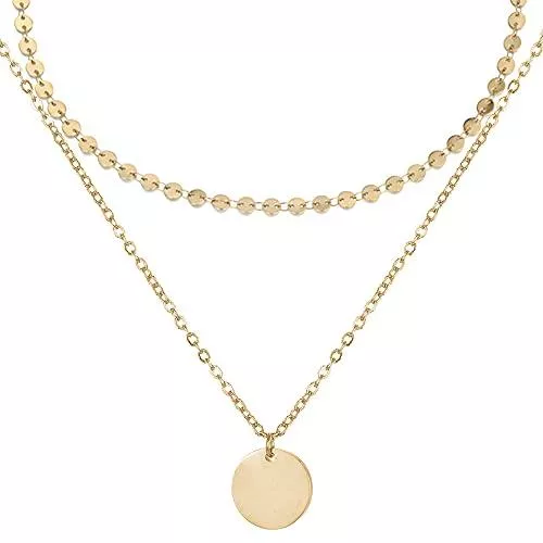 BONNYBIRD Schmuck BONNYBIRD® Premium Halskette Damen in Silber, Gold &amp; Rosegold - Toller Glanz &amp; Wasserfest Dank Hochwertiger Edelstahl Kette, Geeignet als Layering Kette