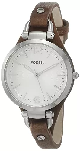 FOSSIL Uhren FOSSIL Damenuhr Georgia Quarzwerk Lederarmband