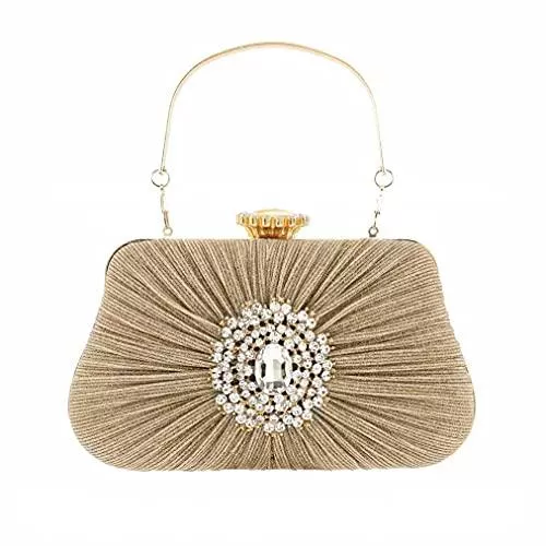 Bohend Taschen & Rucksäcke Bohend Modische Clutch mit Strasssteinen, Pailletten, Glitzer, Handtasche, Hochzeit, Party, Clubs, funkelnde Clutch für Frauen