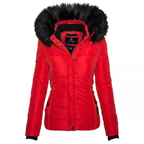Navahoo Jacken Navahoo Damen Winter Steppjacke Jacke mit abnehmbarem Fellkragen B355