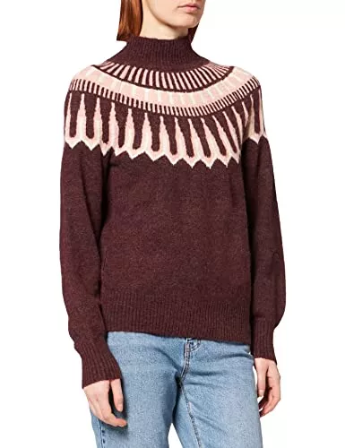 VERO MODA Pullover & Strickmode VERO MODA Damen Vmsimone Highneck Nordic Blouse Ga Boo Pullover