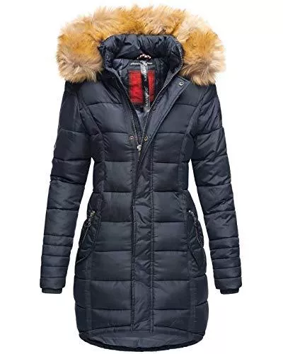 Navahoo Jacken Navahoo Papaya Damen Winter Jacke Steppjacke Mantel Parka gesteppt warm B374