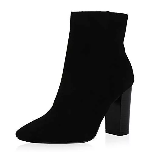 SCARPE VITA Stiefel SCARPE VITA Damen Klassische Stiefeletten mit Blockabsatz Lack