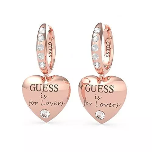 GUESS Schmuck Guess Jewellery Ohrringe Herz &quot;Guess is for lovers&quot; mit Swarovski