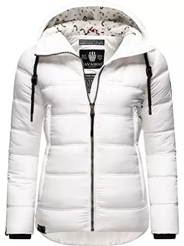 Navahoo Jacken Navahoo Damen Winter-Jacke Steppjacke mit Kapuze und Kordeln Renesmee XS-XXL
