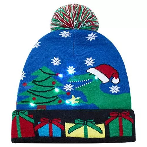 AIDEAONE Hüte & Mützen AIDEAONE LED Leuchten Beanie Mütze Strickmütze für Männer Frauen Jungen Mädchen Wintermütze