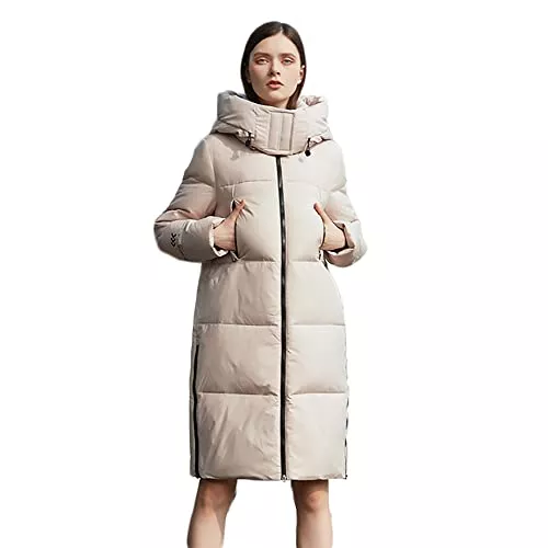 Boapond Mäntel Boapond Damen Mantel Damen Daunenmantel mit Kapuze Damen Steppmantel Wintermantel Warm Wattiert Gesteppt Daunenjacke Damen Kapuzenmantel