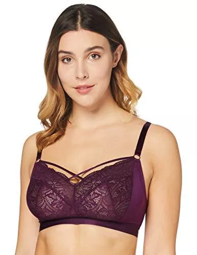 Iris &amp; Lilly Unterwäsche & Dessous Iris &amp; Lilly Damen DD+ Bügelloser und unwattierter BH aus Spitze