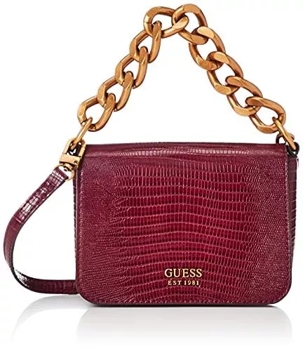 GUESS Taschen & Rucksäcke Guess Tullia Mini Crossbody Flap Merlot