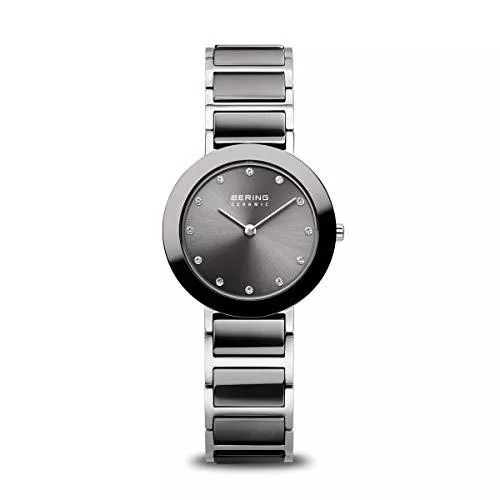 BERING Uhren BERING Damen Analog Quarz Ceramic Collection Armbanduhr mit Edelstahl/Keramik Armband und Saphirglas 11429-783