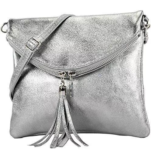 modamoda de Taschen & Rucksäcke modamoda de - T139 - ital Umhängetasche Klein aus Nappaleder