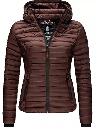 MARIKOO Jacken MARIKOO Damen Übergangsjacke Steppjacke Samtpfote XS-XXL